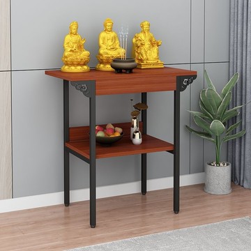 【可開發票】佛臺供桌家用菩薩香案玄關神臺香爐家庭供香雙層佛堂上香桌神臺
