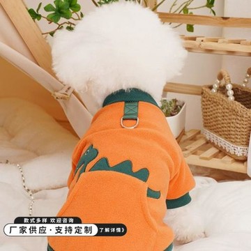 狗狗衣服秋天中小型犬泰迪比熊博美可愛恐龍秋裝衛衣寵物衣服現貨