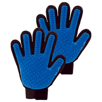 寵物夢工廠 寵物洗澡按摩除毛手套 24 x 17 x 2cm  藍色  2個