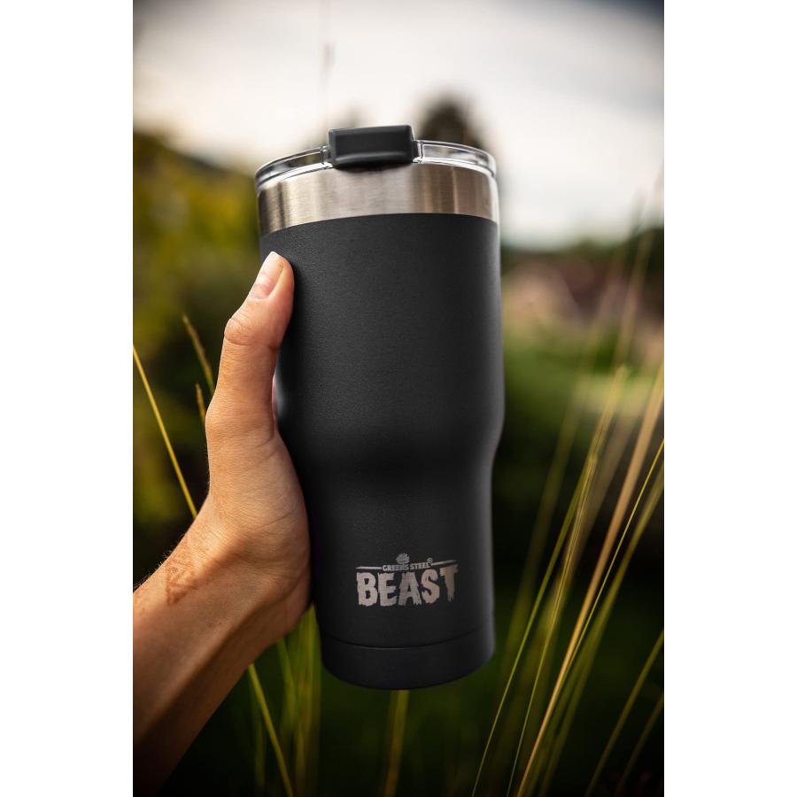 Beast oz Tumbler Stainless Steel Vacuum Insulated Coffee Ice Cup Double Wall Travel Flask