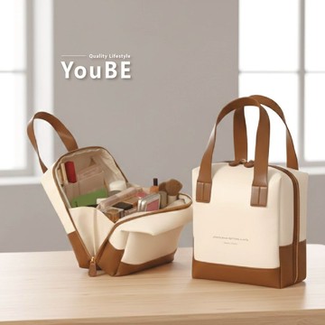 𝗬𝗼𝘂𝗕𝗘🦭 手提立式化妝包｜隔日到貨 分層化妝包 防水化妝包 化妝包 隨身化妝包 旅行化妝包 手提化妝包