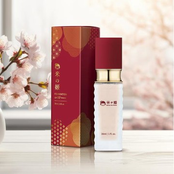 日本米之姬植萃輕透潤瑕防曬米粉底x1盒