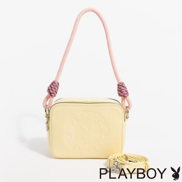 PLAYBOY - 斜背包  Knot Play系列 - 黃色