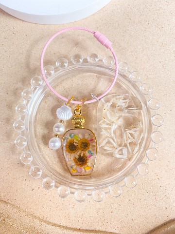 字母數字押花匙扣