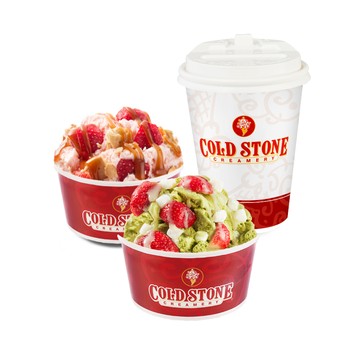【COLD STONE】 經典冰淇淋(小)+經典冰淇淋(中)+65元飲品好禮即享券