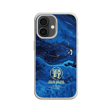 iPhone 16 SolidX 貝殼灰 - KID - 野SEA海洋MANTA