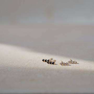 CZ 點點耳環／無耳洞耳夾