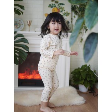 女童睡衣純棉套裝春秋新款長袖寶寶家居服中小童打底衫褲子兩件套