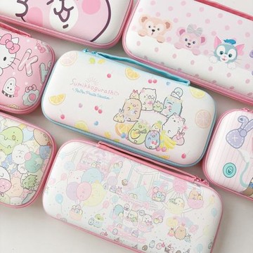 適用新款任天堂switch2收納包防摔保護盒ins卡通墻角生物卡娜赫拉