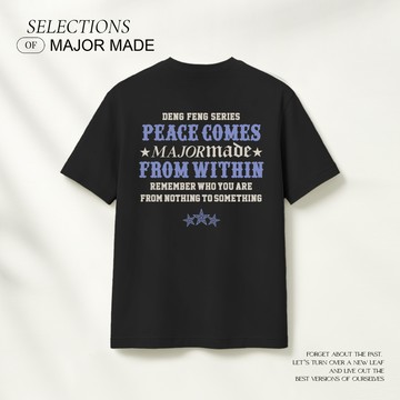 復古撞色厚版膠短T