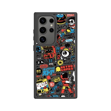 Galaxy S24 Ultra SolidSuit 黑 - Paiheme Studio - Retro Games Color