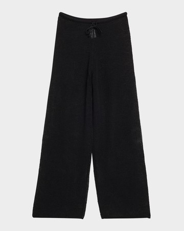 Linen Knit Drawstring Pants