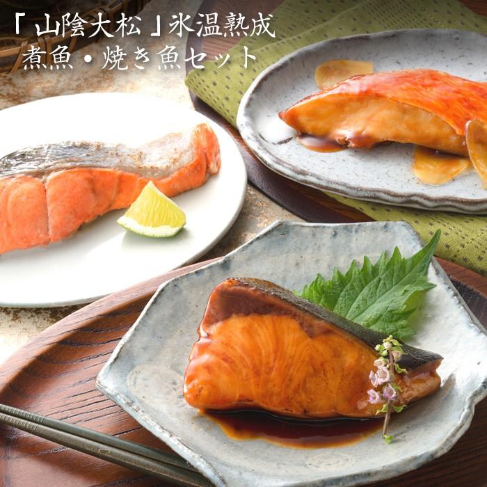 お歳暮ギフト2023にも！ 鳥取 「山陰大松」 氷温熟成 煮魚・焼き魚セット（10切）・送料無料