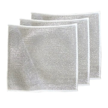 日本 銀絲抹布 鋼絲抹布 鋼絲球抹布 乾溼兩用抹布 清潔抹布 廚房抺布 洗碗布 洗碗 刷浴室 清潔 碗盤 清潔
