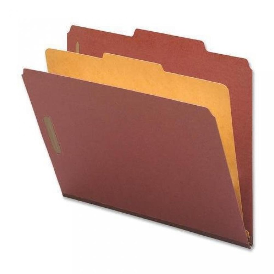 in PC Nature Saver Classification Folders, 2" Exp., Letter, Div, 10BX, Red (01050)