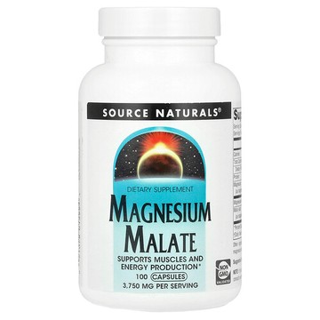 Source Naturals, 蘋果酸鎂，3750 毫克，100 粒膠囊（每粒膠囊 625 毫克）