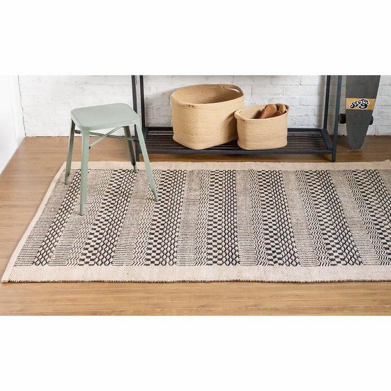 ラグマット ラグ カーペット インドコットンラグ 130cm×190cm