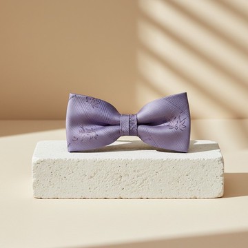 煙花斜紋紫領結