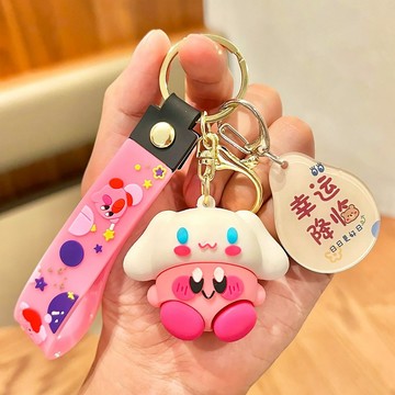 可愛吊飾🎀 星之卡比變裝三麗鷗鑰匙扣掛件可愛卡通公仔玉桂狗包包掛飾小禮品 背包吊飾 包包掛件