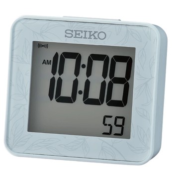日本精工 SEIKO 碼表/倒數計時/貪睡 靜音 電子鍾(QHL097L)6.5x6.4cm