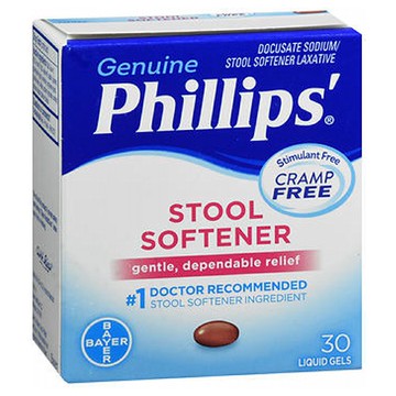 Phillips Stool Softener Liquid Gels 30 each by Phillips
