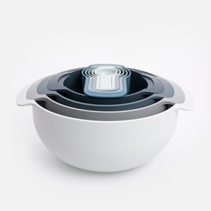 Joseph Joseph Nest系列 多功能攪拌量測盆9件組 - 天空藍