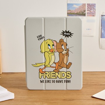 湯姆貓與傑利鼠歡樂夥伴強悍磁吸iPad三折保護殼