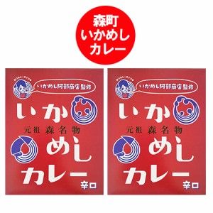 北海道 森町 いか飯 カレー 辛口 送料無料 いかめし カレー レトルト いかめし 辛口カレー 1個×2 いかめし   イカ飯   イカめし レトル