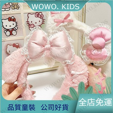 ✅桃園免運出貨✅三麗鷗可愛卡通HelloKitty美樂蒂髮箍洗臉髮箍毛絨髮箍髮飾 Q6MQ
