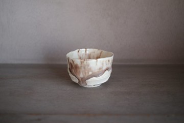 流彩釉 小酒杯 淺粉色