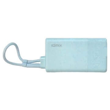 IdmIx MRCHARGER CH10 行動電源  PD30W Max AC 壁式充電器輸出，5000mAh容量，輕巧便攜，帶USB-C 線3合1  藍色  1個