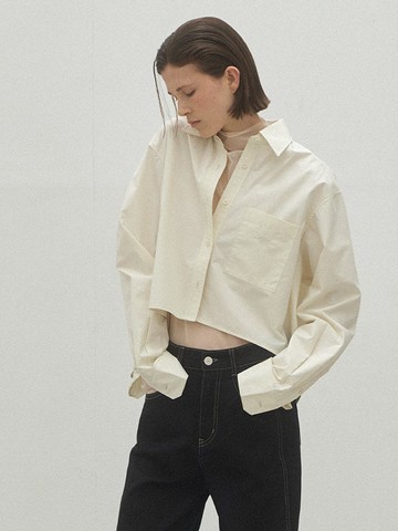 SELLY CROP SHIRT(BL-4255)