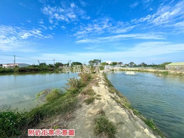 近真理大學，正路面養殖用地｜台南市麻豆區理段