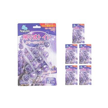 (組)TAMURA 懸掛式馬桶清潔球 薰衣草60g x3個 六入