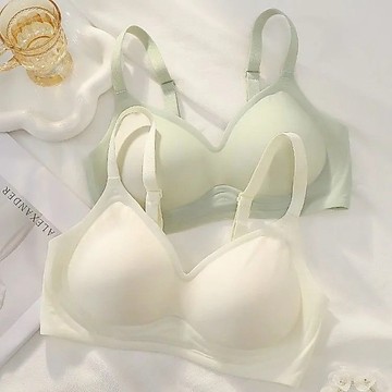 🎀熱銷 新品 漫畫胸 內衣女 小胸 聚攏 顯大 無痕 無鋼圈 收副乳 防下垂 文胸 胸罩 上託
