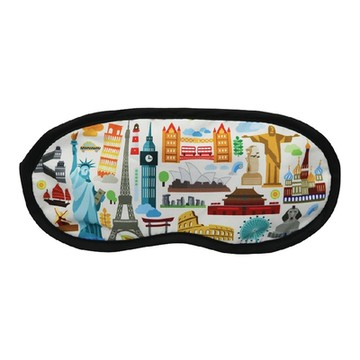 《DQ》輕旅眼罩-環遊世界-- 睡眠眼罩 遮光眼罩