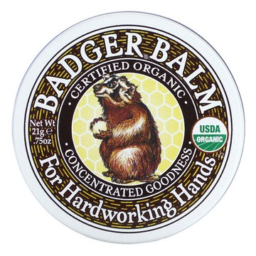 Badger, 勤勞雙手用有機貝吉獾，0.75 盎司（21 克）