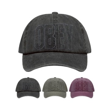 OBEY PIGMENT NOVA 6 PANEL VELCRO BACK PIGMENT 水洗帽 老帽 【TCC】