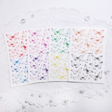 Arrietty 套組 - 蝴蝶透明紙貼紙