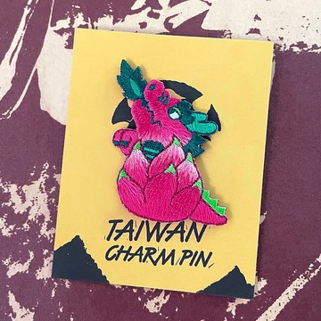 火龍果吉啦 刺繡別針