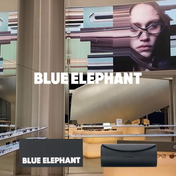 郵寄兵．現貨 天天出貨 Blue Elephant 韓國總公司授權 黑盒收納包 藍光 平光眼鏡 太陽眼鏡 墨鏡 附盒
