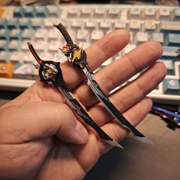 【台灣出貨】3D打印 機娘武器 高達武器 機娘配件 絕區零 大安比雙刀雙刃套裝1/12 機娘配件兵人通用武器 可組合