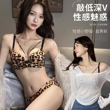 台灣出貨🔥內衣 胸罩 聚攏內衣 豹紋內衣 小胸內衣 大胸內衣 無鋼圈內衣 無痕內衣 顯大內衣 顯小內衣 性感內衣 內衣罩