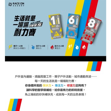 RACE ON 銳速 1/6/8小時神補給包 三鐵 自行車 馬拉松 登山 能量補給
