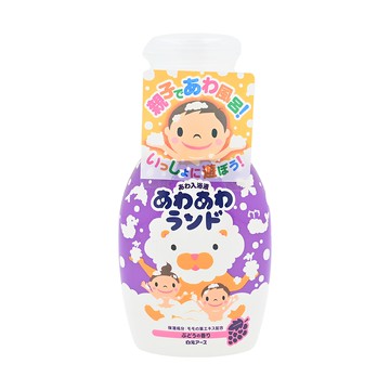 Hakugen 白元 親子同樂 含桃葉精華泡泡入浴劑 葡萄香味  300ml  1瓶