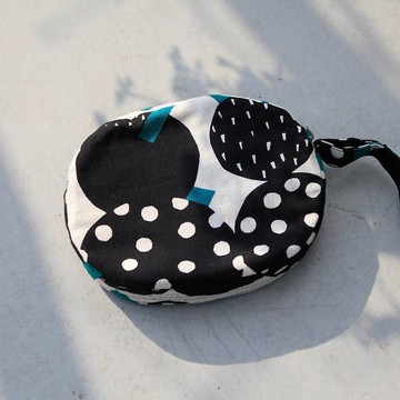 【日本棉麻】幾何圓圓 #收納包 #手腕包