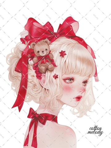 original sticker no.7522 人物貼紙 原創貼紙 人物貼紙 女孩貼紙 原創人物貼紙