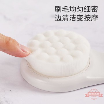 洗澡刷軟毛日式貓爪沐浴刷刷子納米絨搓背女家用擦背搓澡長柄批發
