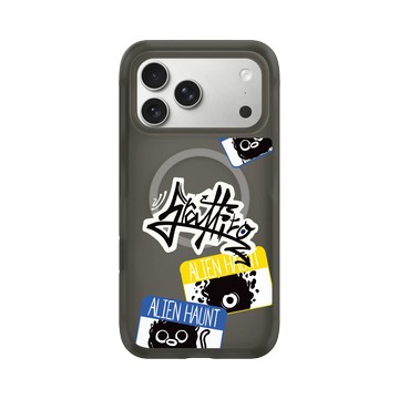 iPhone 17 Pro Max AirX 本質黑 - Graffiti / 街頭塗鴉 - 外星人出沒