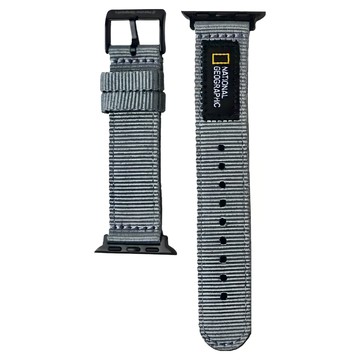 NATIONAL GEOGRAPHIC 國家地理 Nato 潮流錶帶  Apple Watch 38/40/41mm  灰色  1條